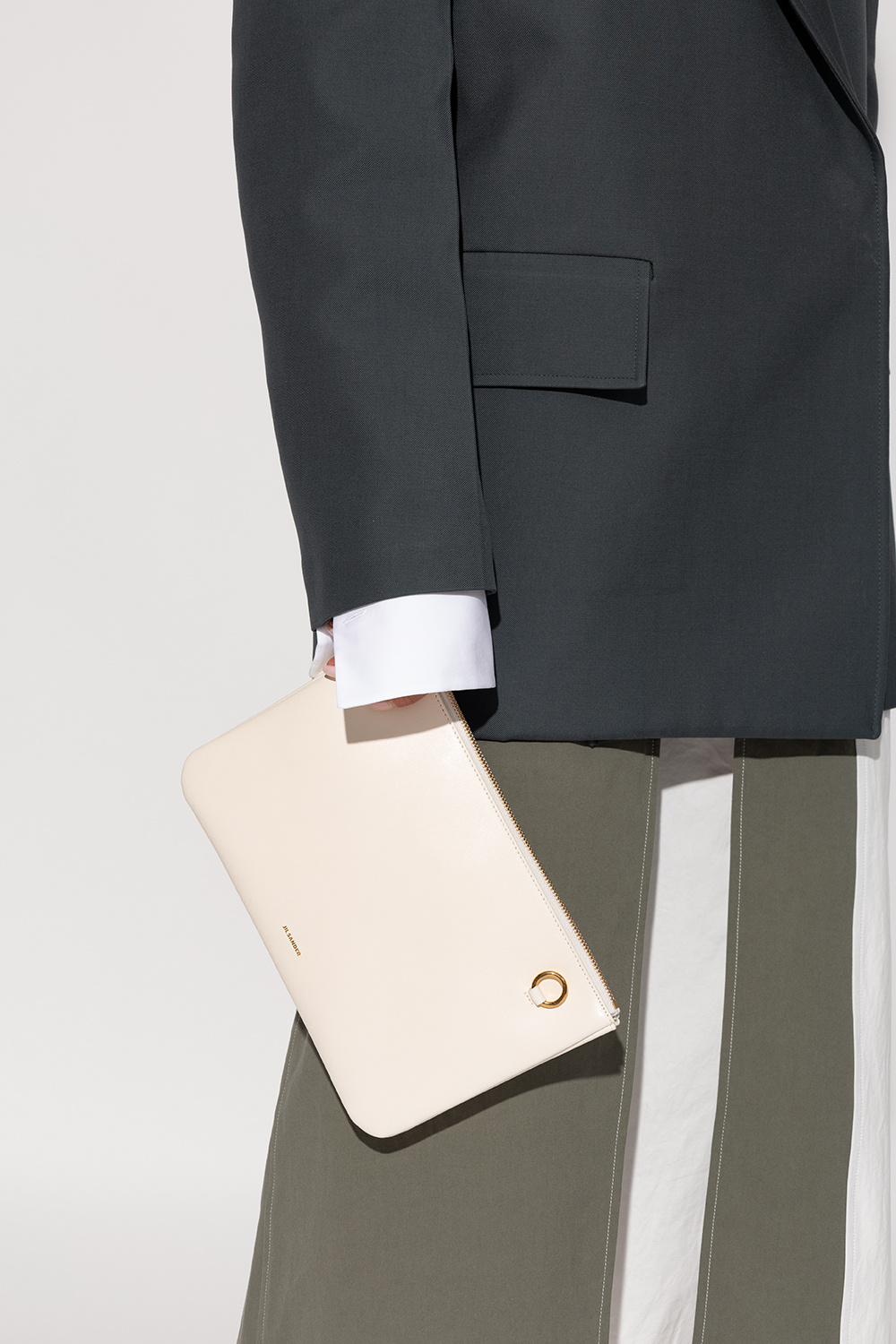 JIL SANDER Leather clutch | Women's Bags